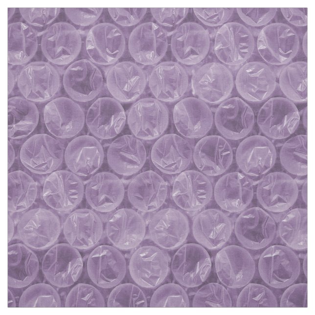 Tela patrón de burbujas de plástico morado (Retal)