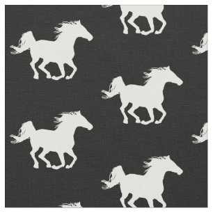 Tela Patrón de caballo de galopaje blanco   Entusiasta 