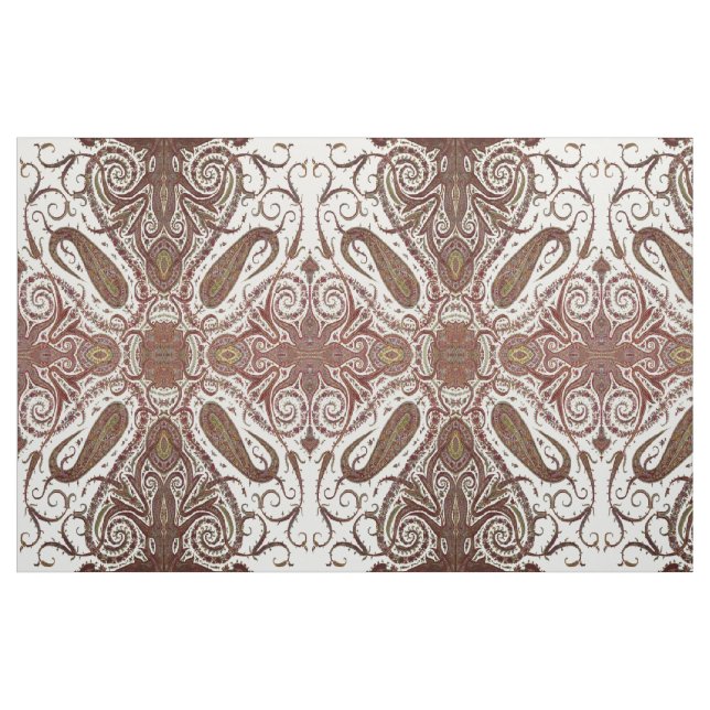 Tela Patrón de cachemira vintage ("Cuarto gordo" (fat quarter))