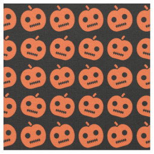 Tela Patrón de calabaza de Halloween