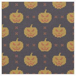 Tela Patrón de calabaza Halloween Jack-O-Lantern