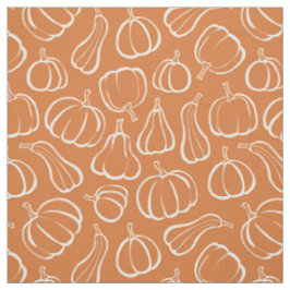 Tela Patrón de calabaza naranja otoño Halloween