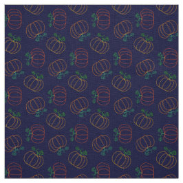 Tela Patrón de calabazas pequeñas otoño Acción de Graci