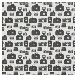 Tela Patrón de cámara para fotógrafos retro en blanco y