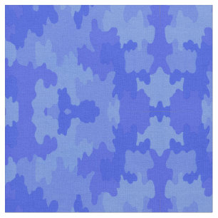 Tela Patrón de camuflaje azul