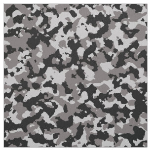 Tela Patrón de camuflaje gris militar