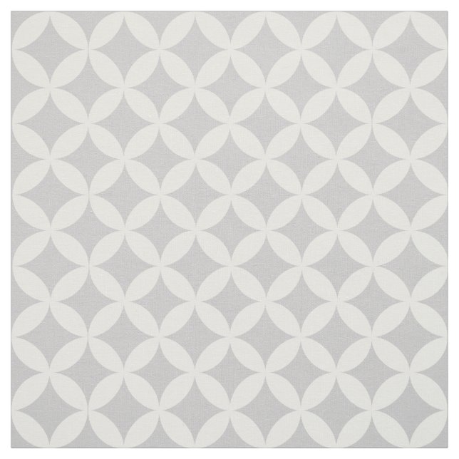 Tela Patrón de celosía de diamante gris de moda (Retal)