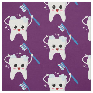 Tela Patrón de cepillo de dientes de los dientes