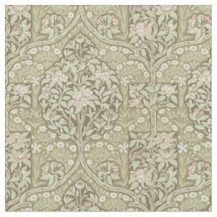 Tela Patrón de cerezos florecientes