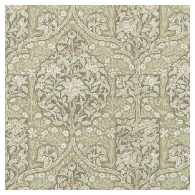 Tela Patrón de cerezos florecientes (De cerca)