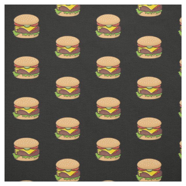 Tela Patrón de cheeseburger (Retal)