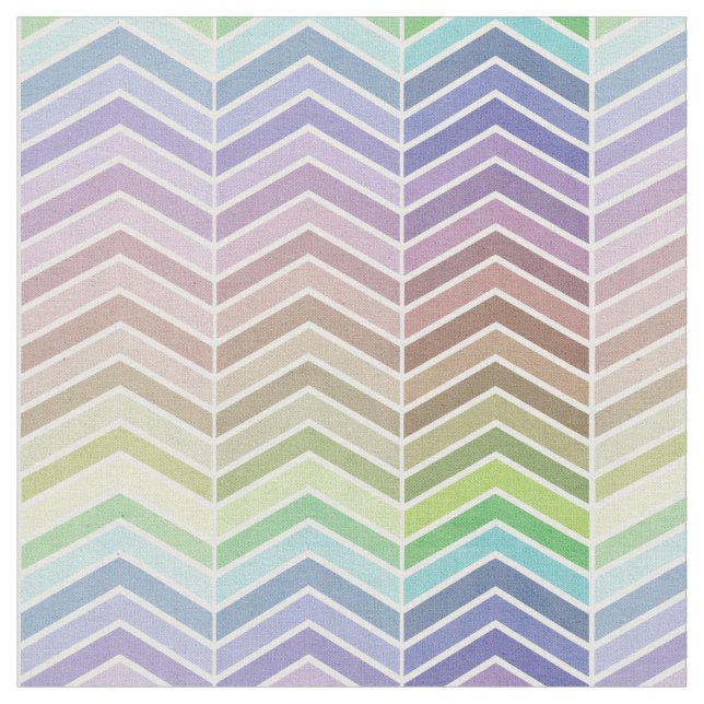 Tela Patrón de cheurón con arcoiris y textura (De cerca)