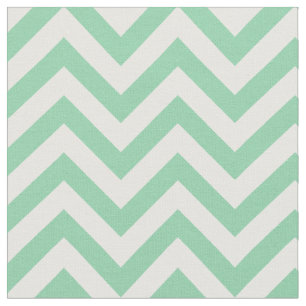 Tela Patrón de Chevron Verde Menta de Moda