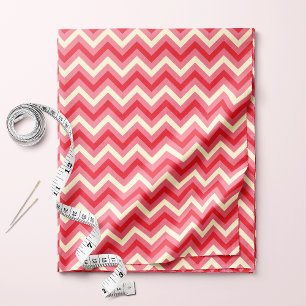 Tela Patrón de Chevron ZigZag rosa y blanco elegante