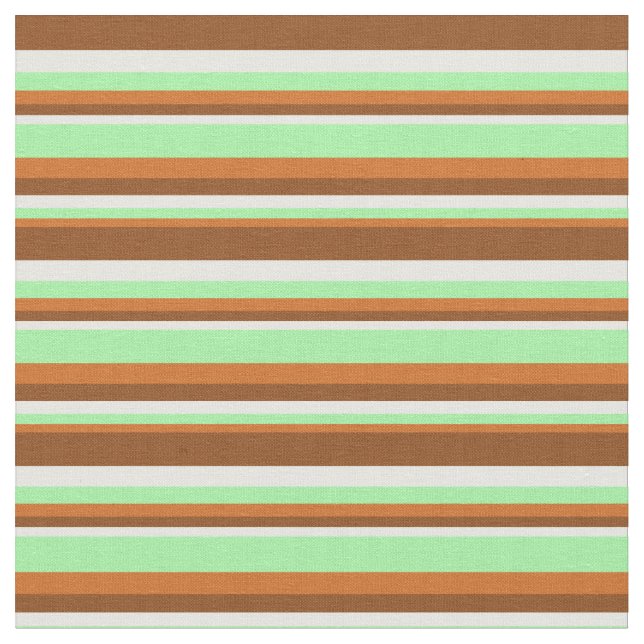 Tela Patrón de chocolate, verde, blanco y marrón (De cerca)