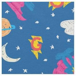 Tela Patrón de cielo nocturno de Super Grover 2.0