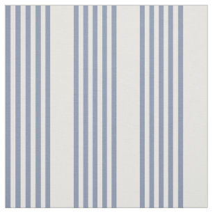 Tela Patrón de cinco rayas azul-gris y blanco