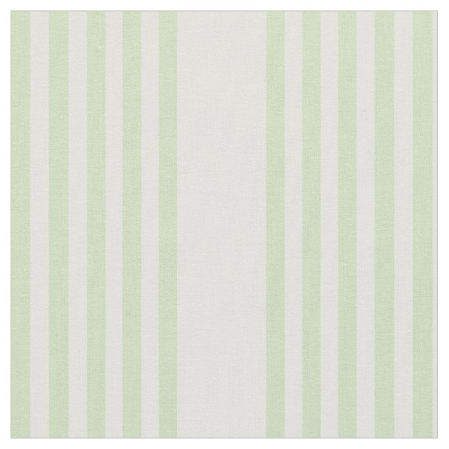 Tela Patrón de cinco rayas verde claro y beige (De cerca)
