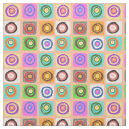 Tela patrón de círculos