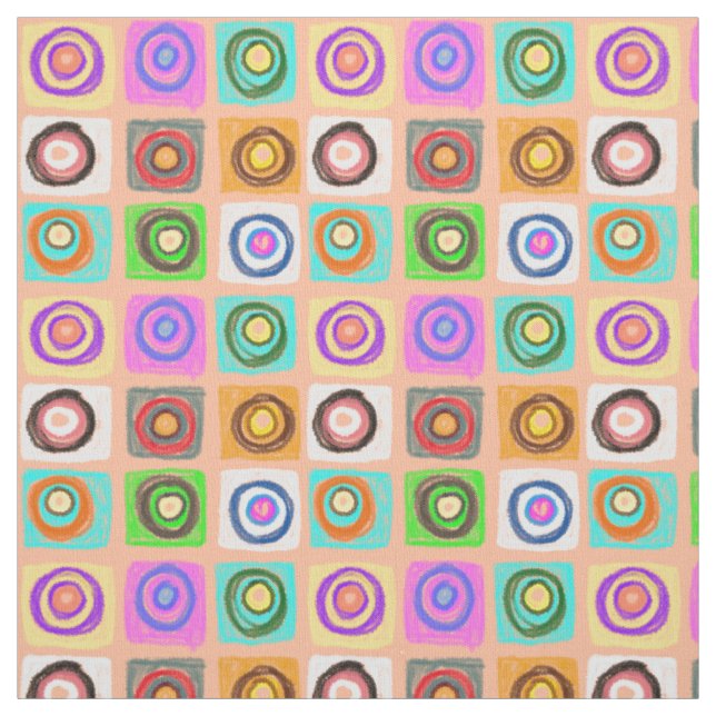 Tela patrón de círculos (Retal)