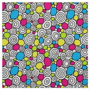 Tela Patrón de círculos 210819 - colores 01