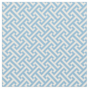 Tela Patrón de clave griega azul cielo