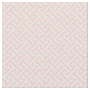 Tela Patrón de clave griega rosa claro