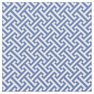 Tela Patrón de claves griegas azules