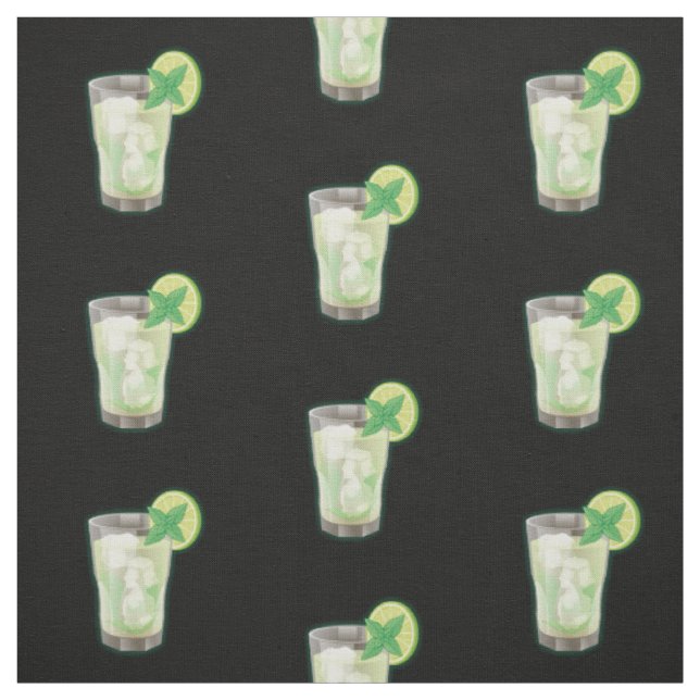 Tela Patrón de cóctel Mojito (Retal)