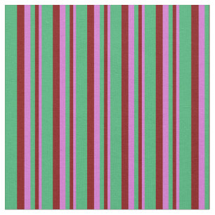 Tela Patrón de color orquídea, marrón y verde marino