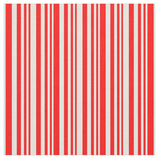 Tela Patrón de color rojo y beige (De cerca)