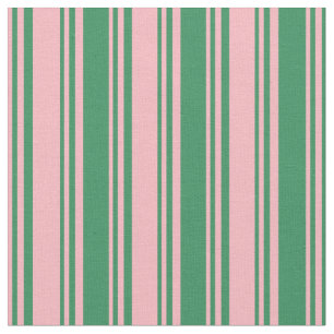 Tela Patrón de color rosa claro y verde marino
