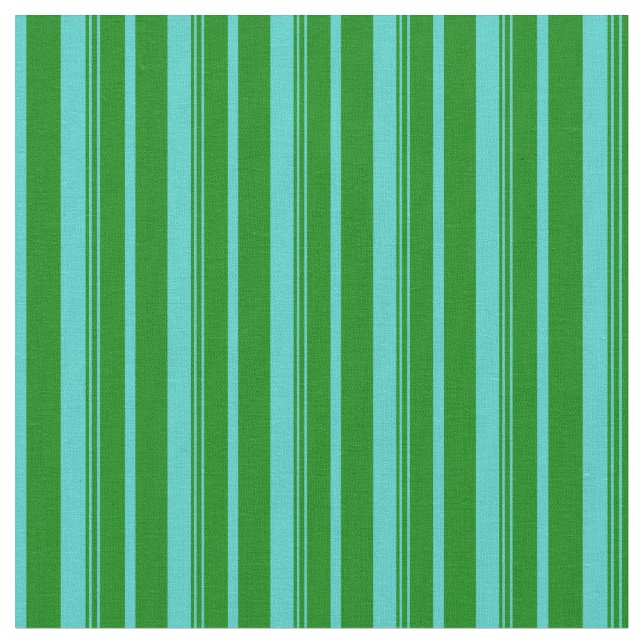 Tela Patrón de color turquesa y verde (De cerca)