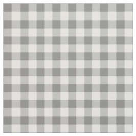 Tela Patrón De Comprobación De Gingham Gris Y Blanco