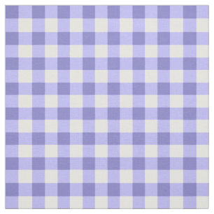 Tela Patrón De Comprobación De Gingham Púrpura Y Bla