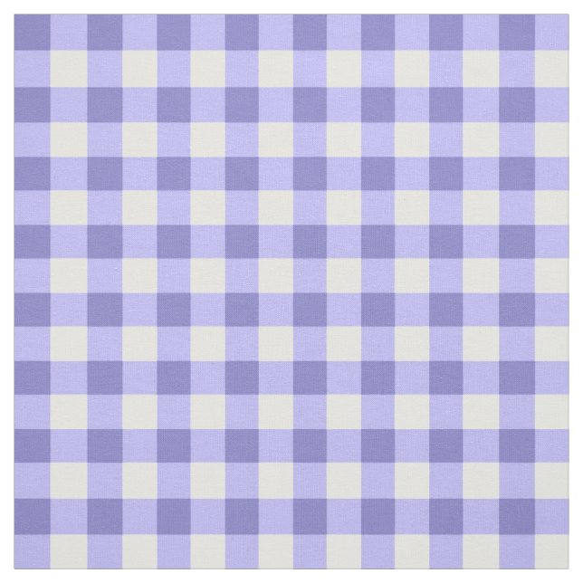 Tela Patrón De Comprobación De Gingham Púrpura Y Blanca (Retal)