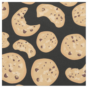 Tela Patrón de cookies de chocolate de chocolate divert
