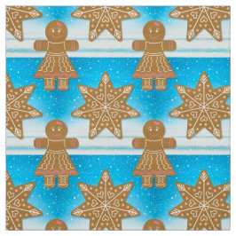 Tela Patrón de Cookies de pan de jengibre Brillantes de