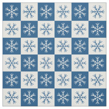 Patrón de copo de nieve azul blanco