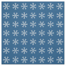 Patrón de copos de nieve azul blanco