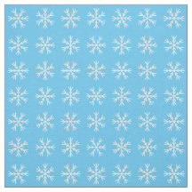 Patrón de copos de nieve blanco y azul claro