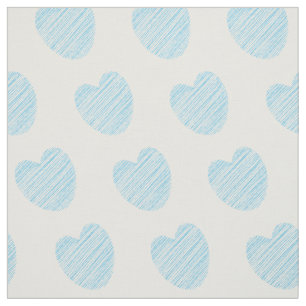 Tela Patrón de corazón azul