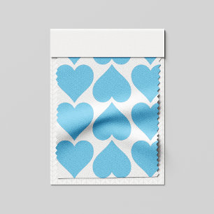 Tela Patrón de Corazones Azules, Romántico, Amor