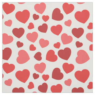Tela Patrón De Corazones, Corazones Rojos, Patrón De Co