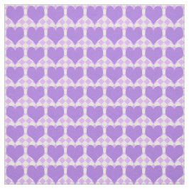 Tela Patrón de Corazones Morados