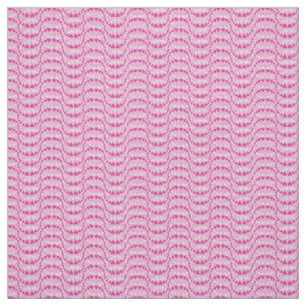 Tela Patrón de corazones ondulados en color rosa