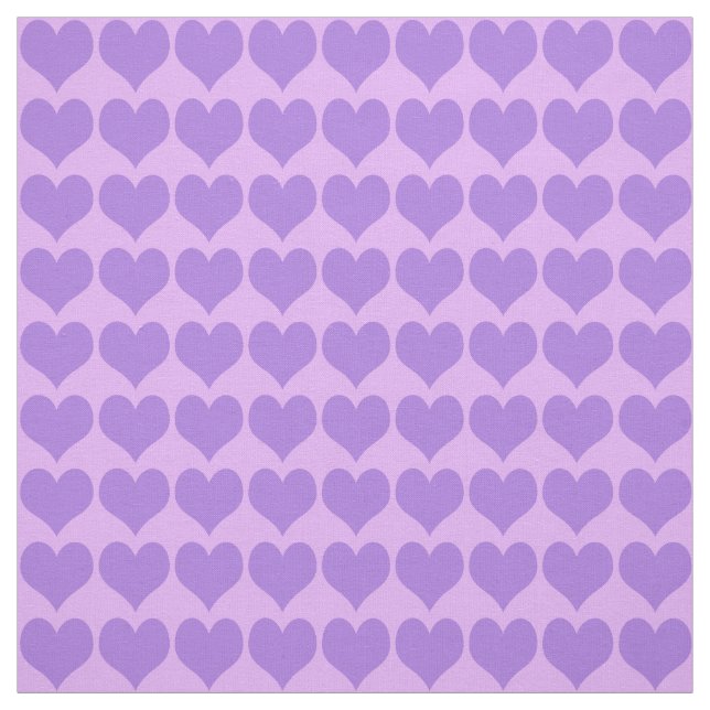 Tela Patrón de Corazones Purpuras (Retal)