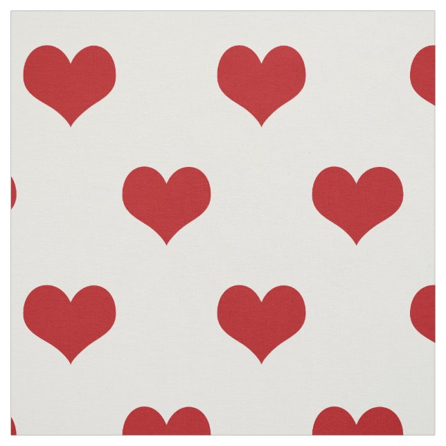 Tela Patrón de corazones rojos (Retal)