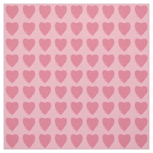 Tela Patrón de Corazones Rosas (Retal)