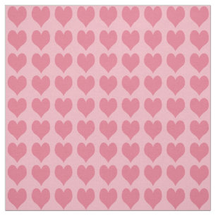 Tela Patrón de Corazones Rosas
